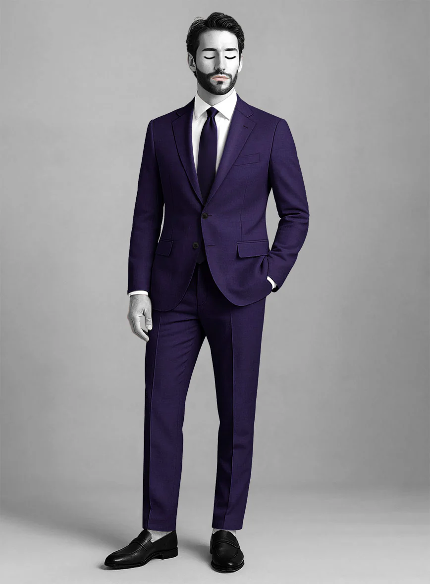 Napolean Violet Wool Suit