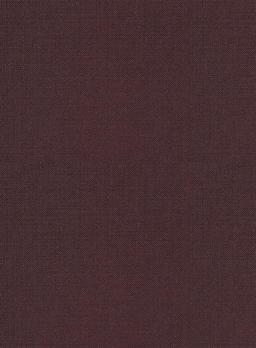 Napolean Wine Wool Ivory Bar Trouser - Image 2