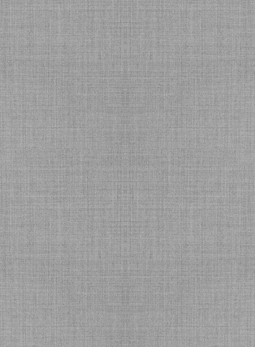 Napolean Worsted Light Gray Wool Double Breasted Suit - Image 4