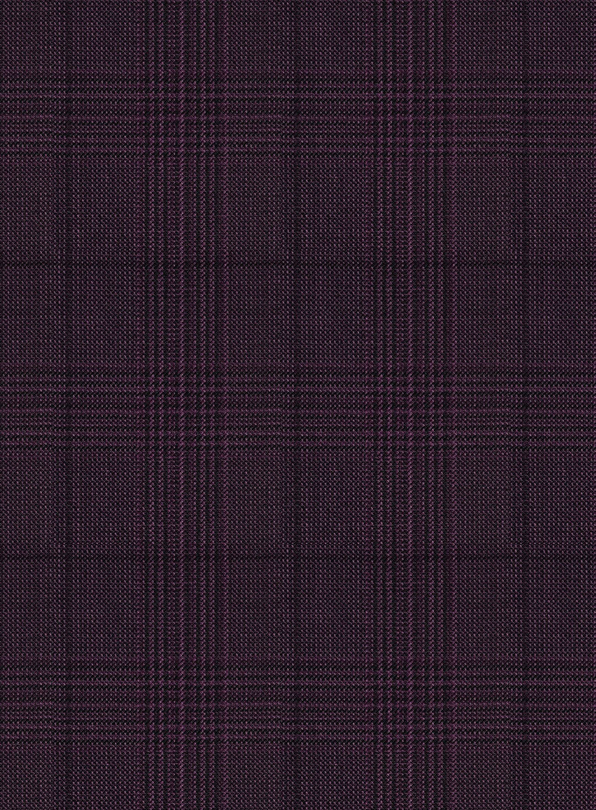 Napoleon Xina Tartan Purple Wool Jacket - Image 3
