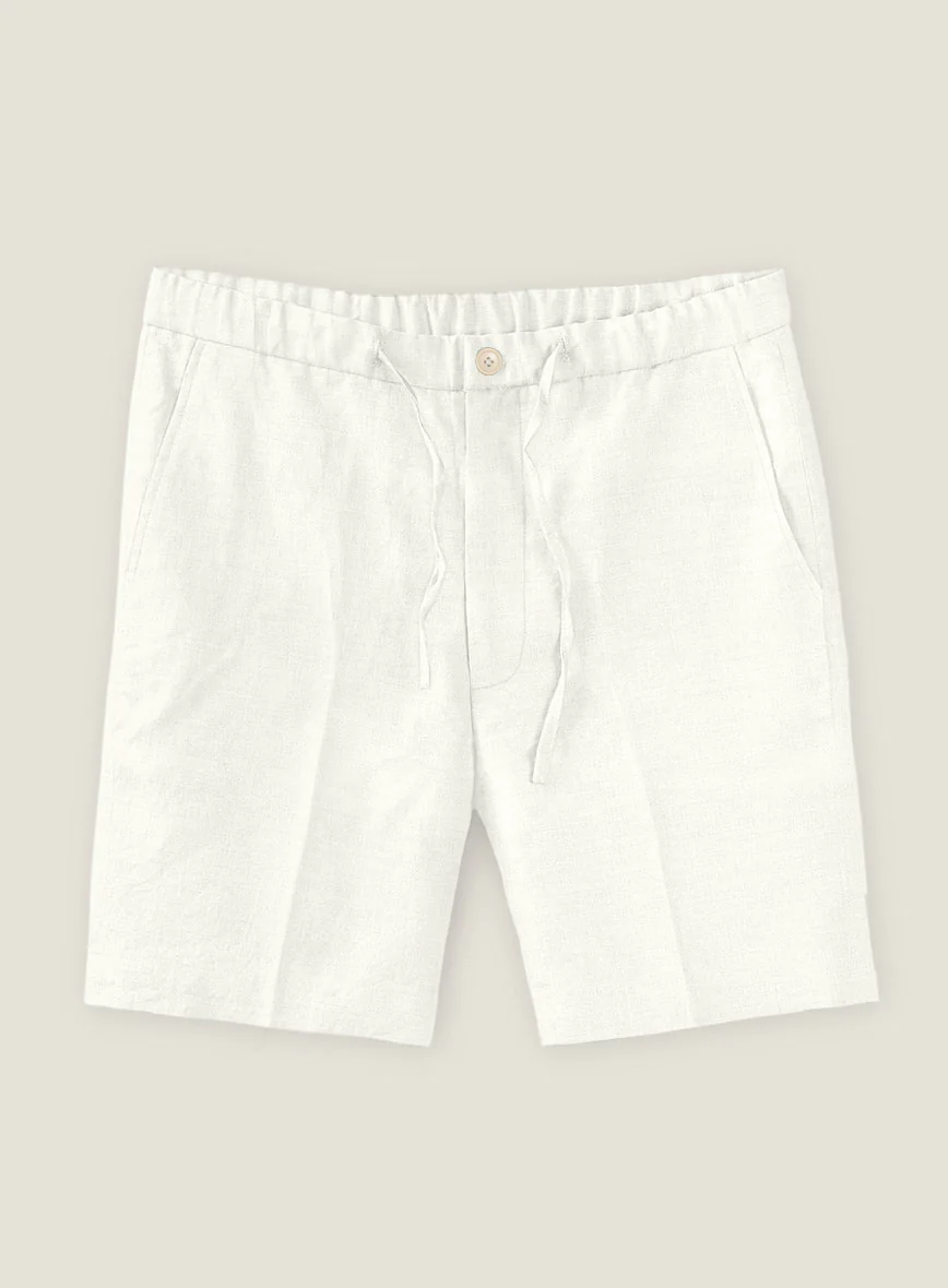 Natural Linen Shorts