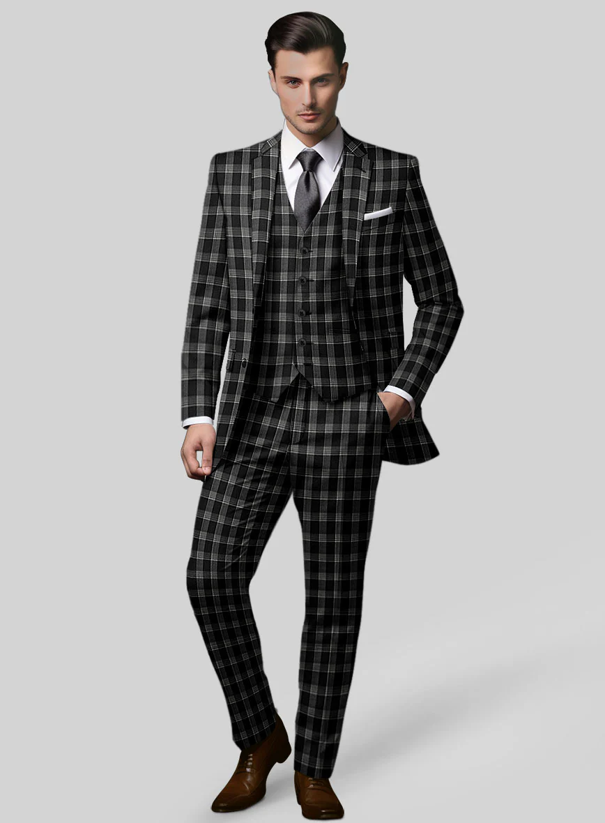 Noble Amalia Black Wool Suit