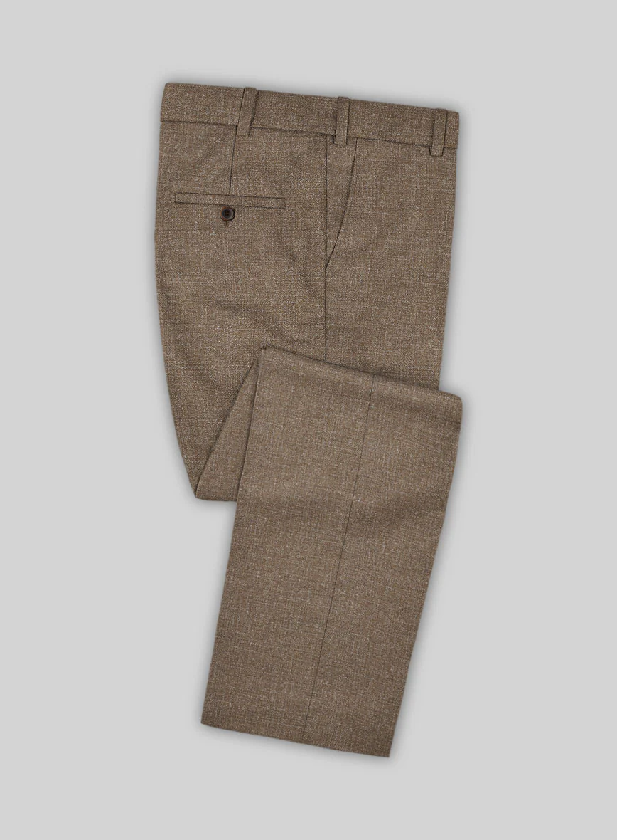 Noble Brown Wool Silk Linen Suit - Image 5