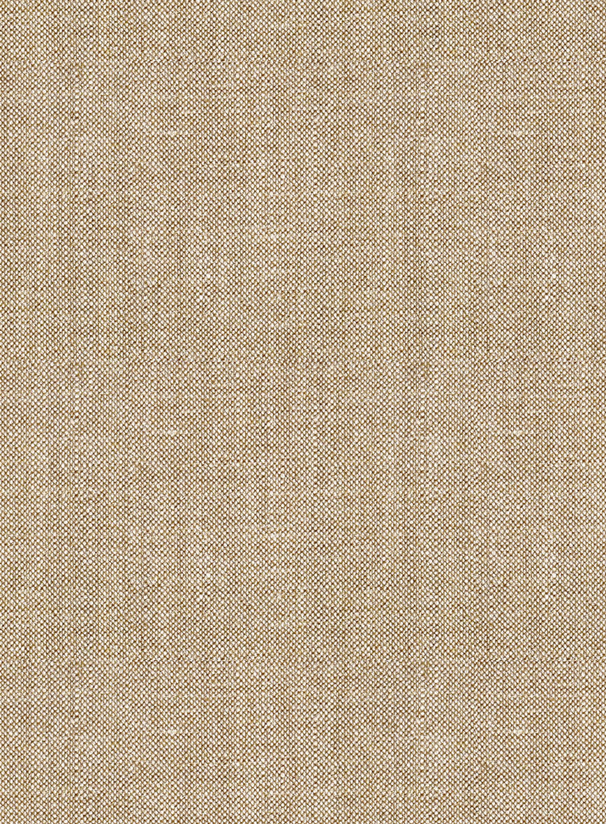 Noble Dark Beige Wool Silk Linen Suit - Image 7