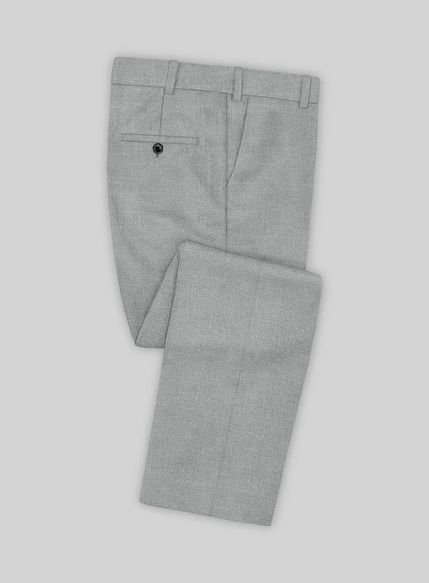 Noble Gray Wool Silk Linen Suit - Image 5