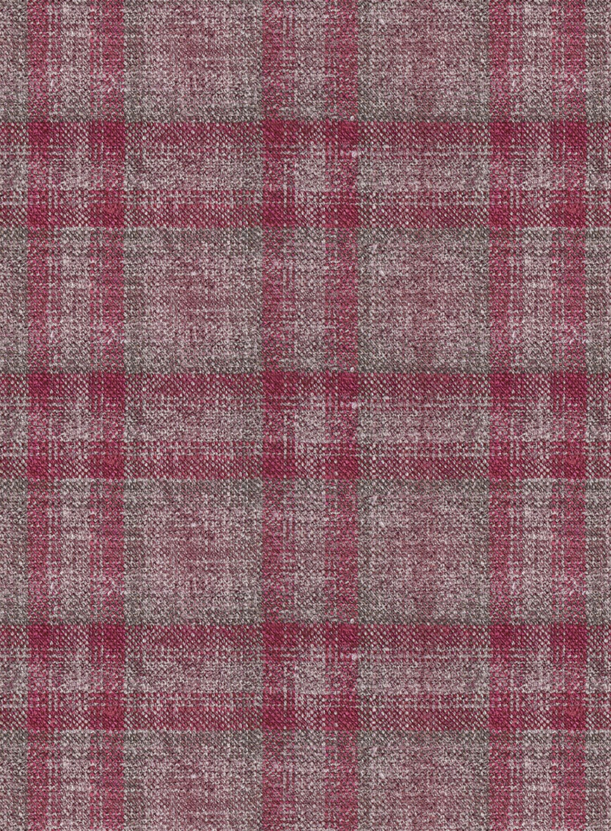 Noble Isadora Check Wool Silk Linen Jacket - Image 3