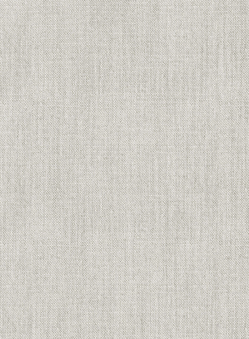 Noble Stone Beige Wool Silk Linen Suit - Image 7