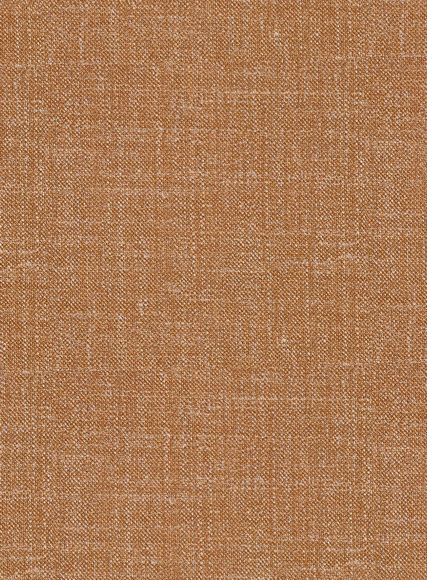 Noble Tan Wool Silk Linen Jacket - Image 3