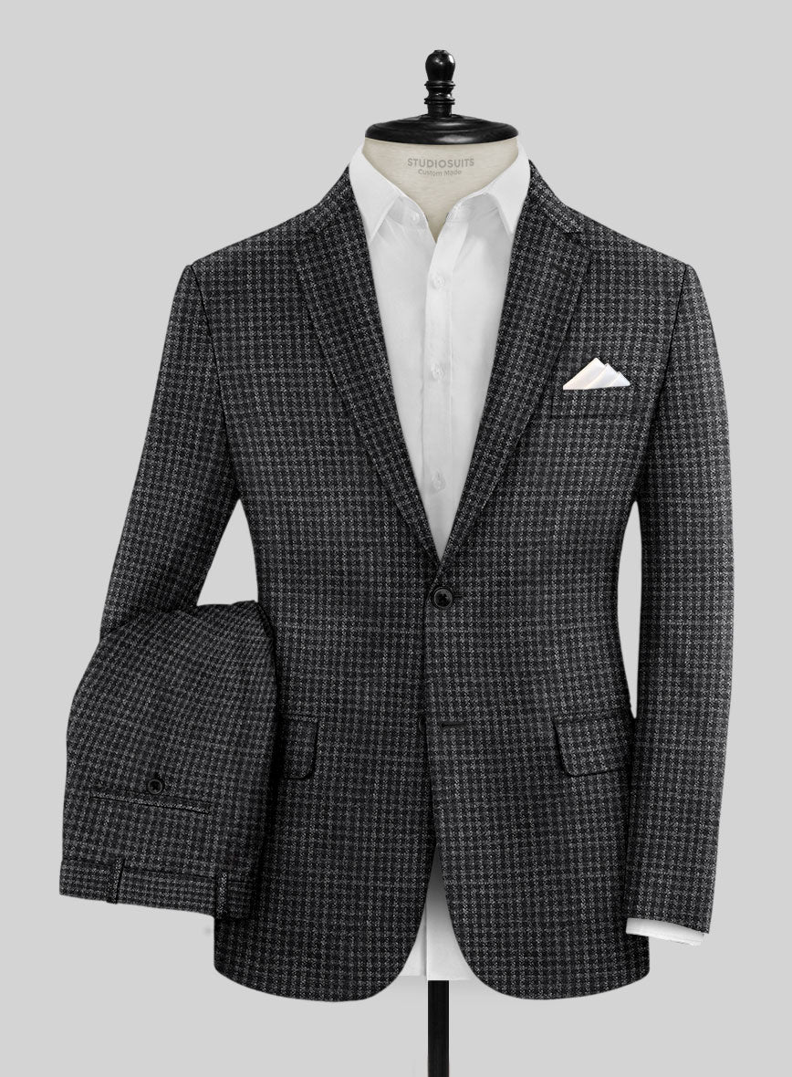 Noble Valentina Blue Wool Silk Linen Suit - Image 2