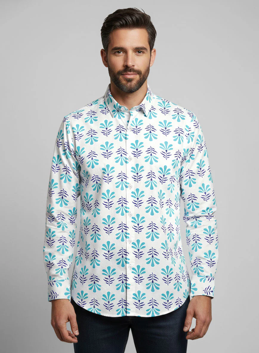 Oceanette Petal Cotton Lycra Shirt
