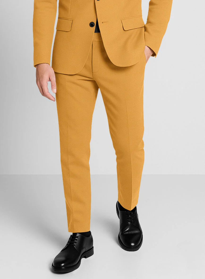 Ochre Napoli Stretch Light Weight Cotton Suit - Image 5