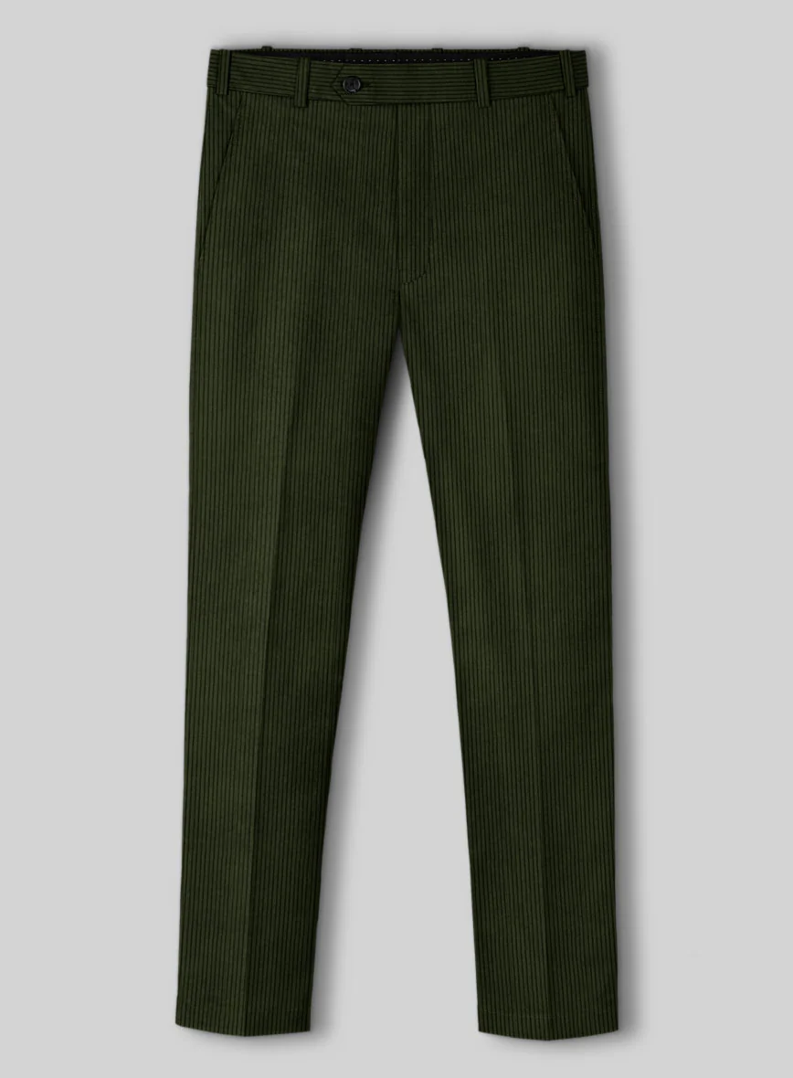 Olive Green Corduroy Pants - Image 2