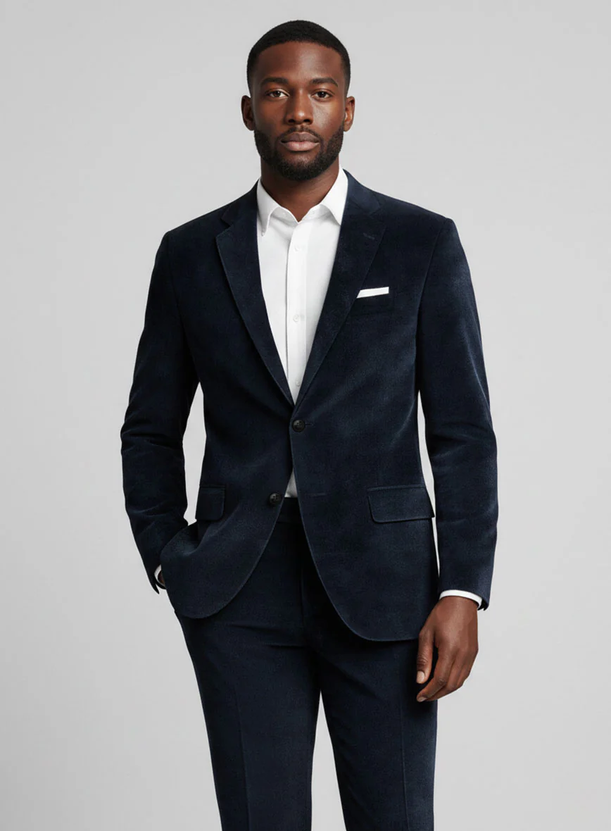 Orion Blue Velvet Suit - Image 3