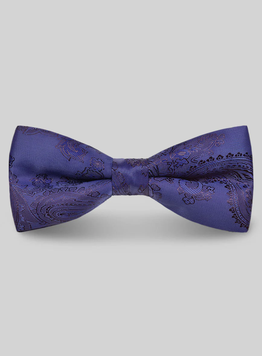 Paisley Bow - Ink Blue
