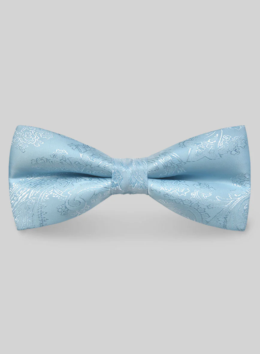 Paisley Bow - Light Blue