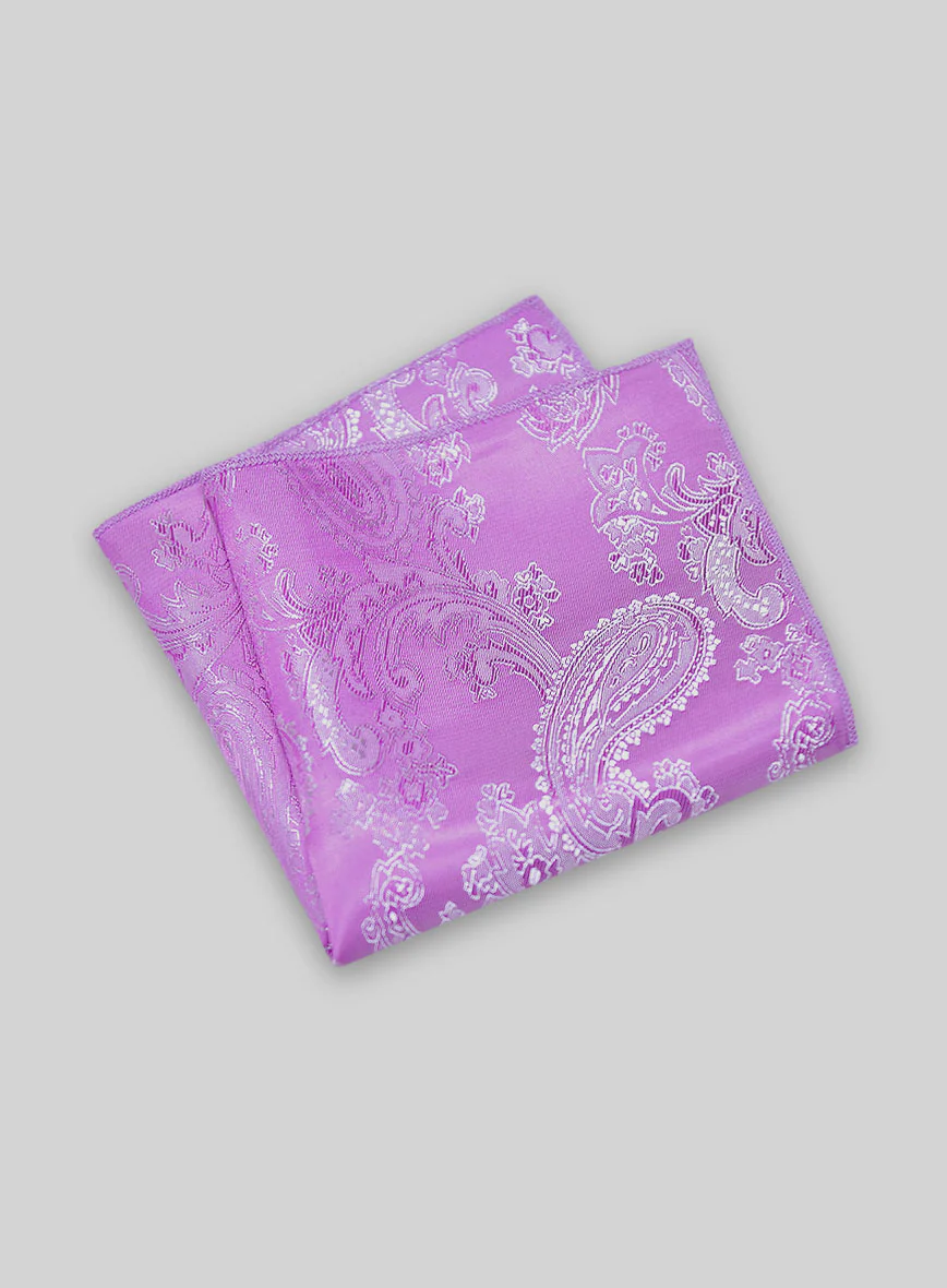 Paisley Pocket Square - Lilac