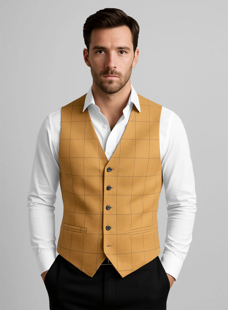 Plaid Waist Coat