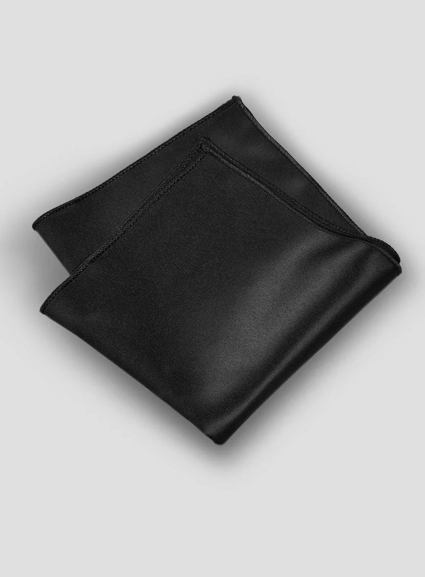 Pocket Square - Black Stretch