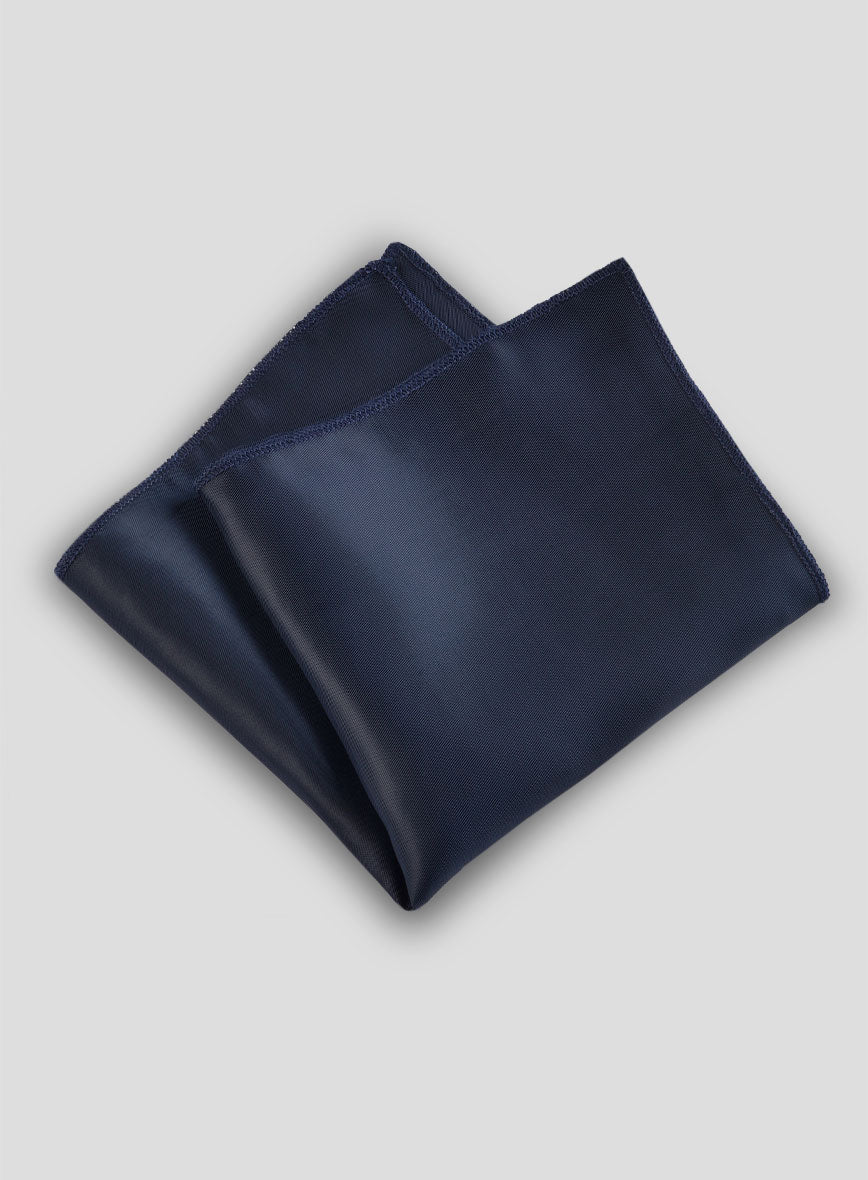 Satin Pocket Square - Blue