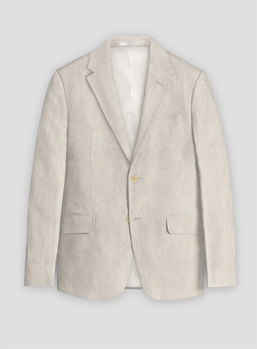 Barn Beige Linen Suit - Image 3