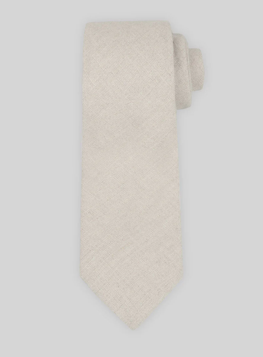 Linen Tie - Barn Beige