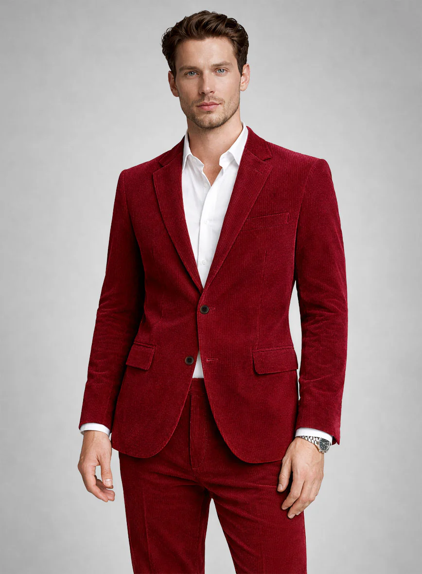 Red Corduroy Jacket - Image 2