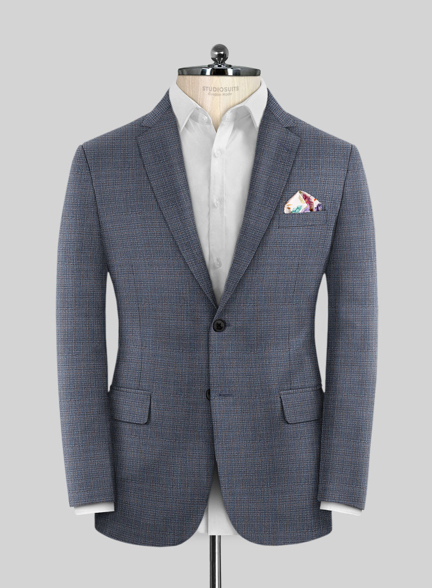 Reda Arijo Blue Wool Jacket