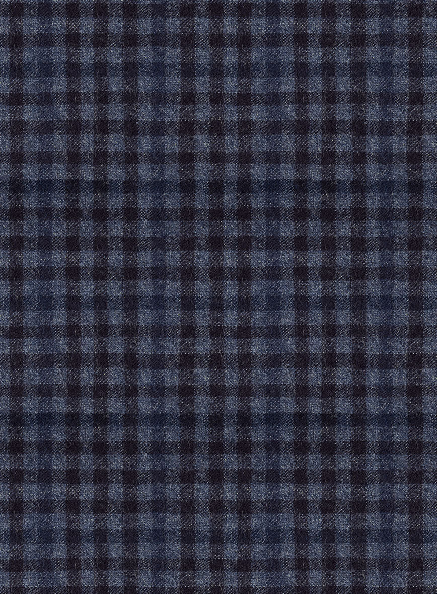 Reda Baez Blue Checks Wool Suit - Image 6