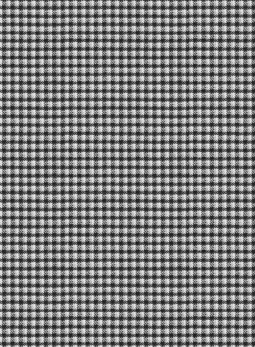 Reda Beltra Black Checks Wool Pants - Image 3