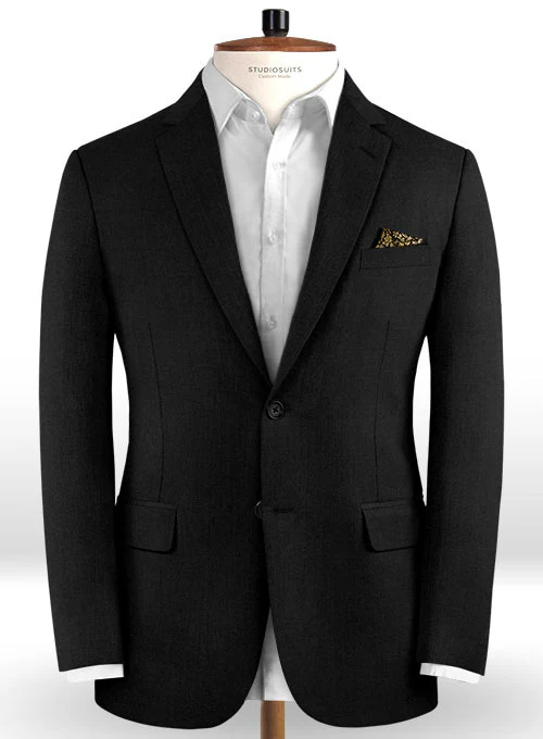 Reda Black Pure Wool Suit - Image 5
