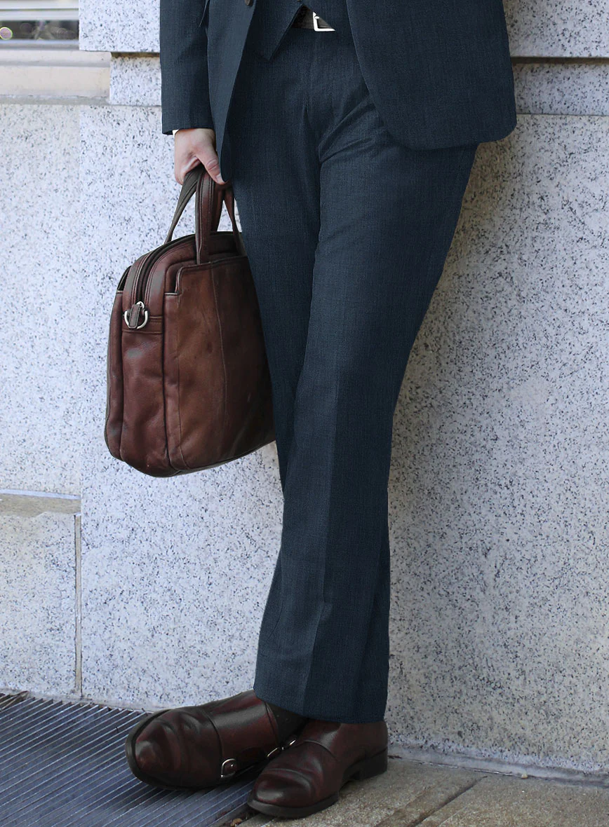 Reda Bond Blue Wool Suit - Image 4