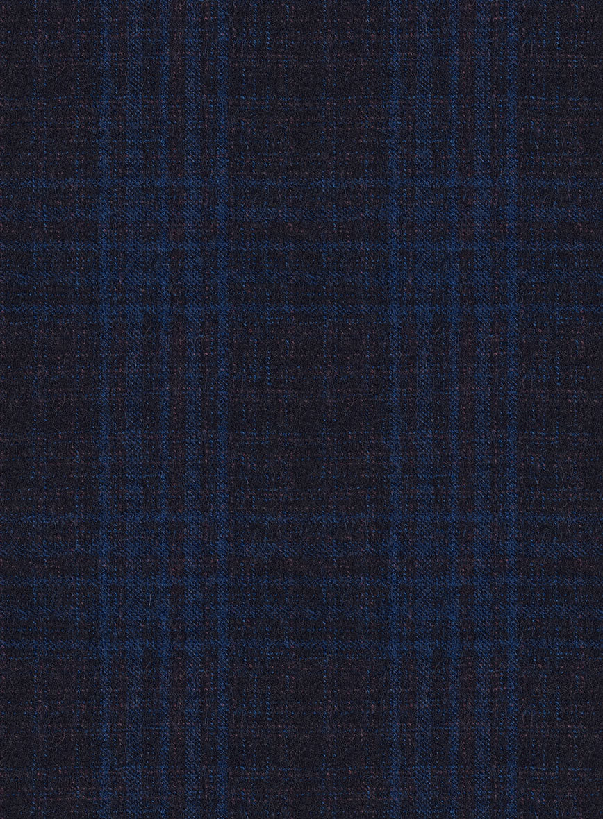 Reda Carli Blue Checks Wool Jacket - Image 3