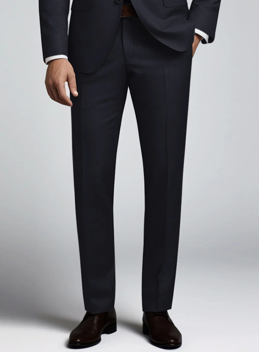 Reda Cashmere Blue Wool Pants - Image 2