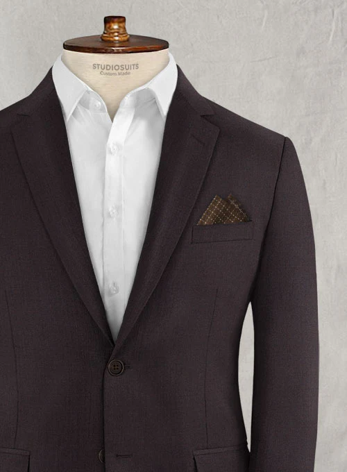 Reda Dark Wine Wool Suit - Image 4