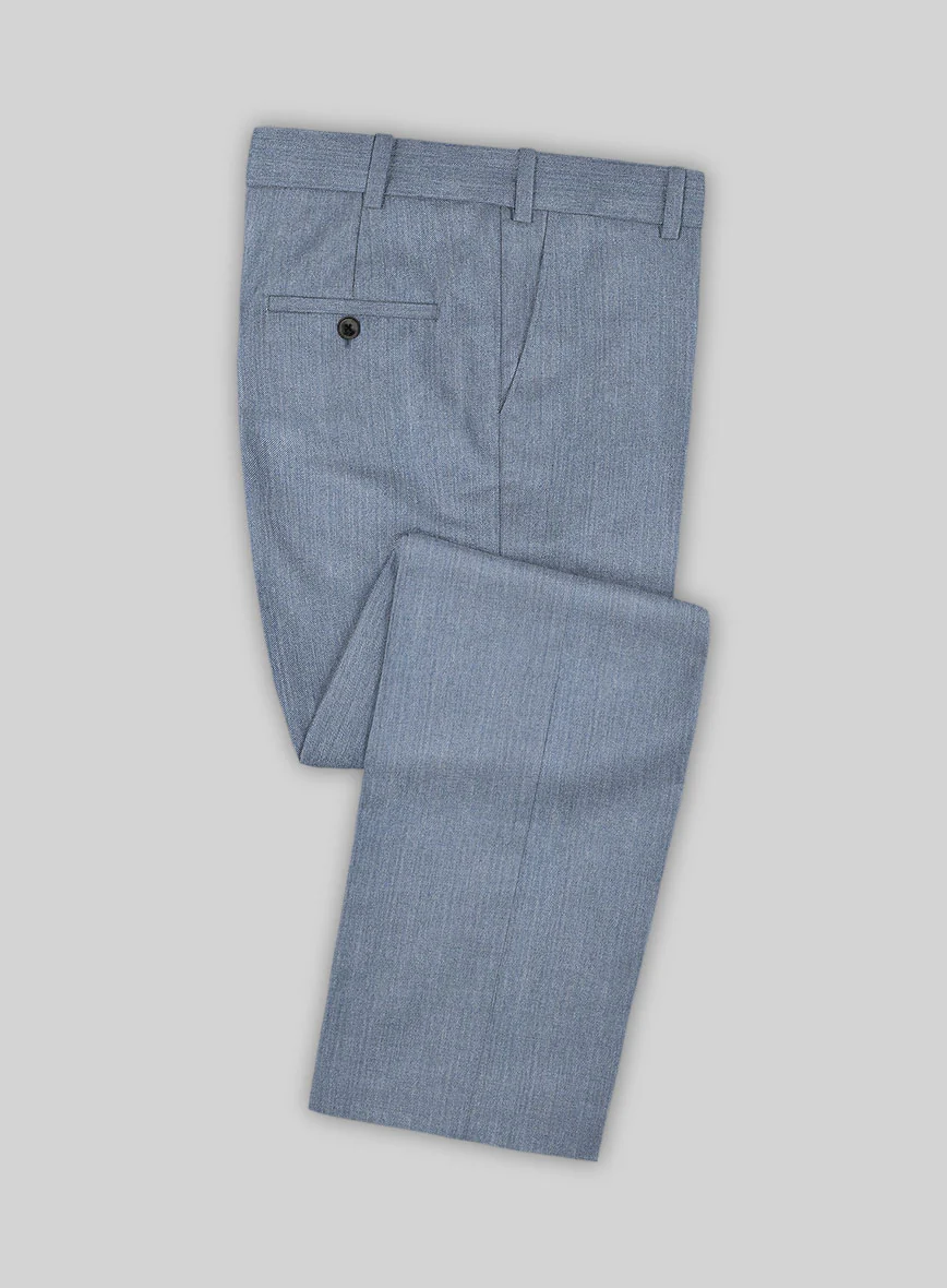 Reda Denim Light Blue Wool Suit - Image 5