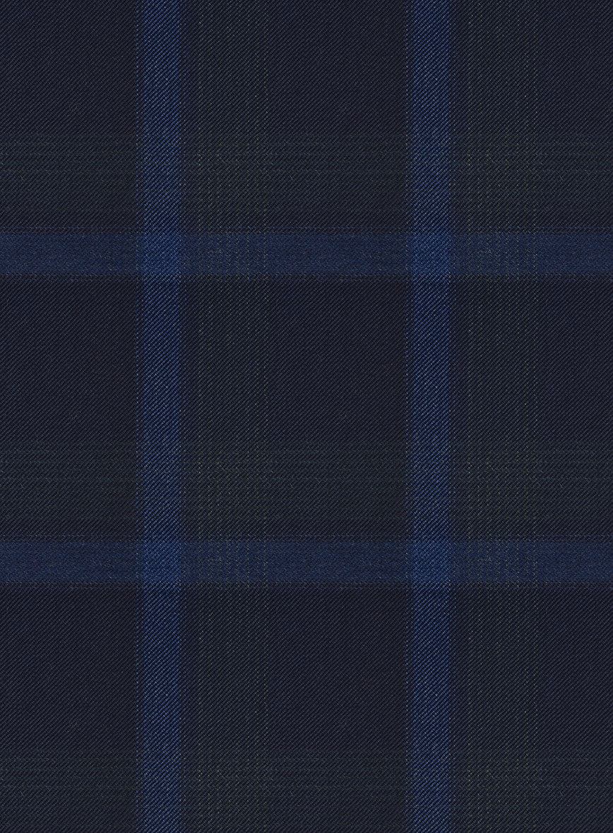 Reda Diesel Blue Checks Wool Jacket - Image 2