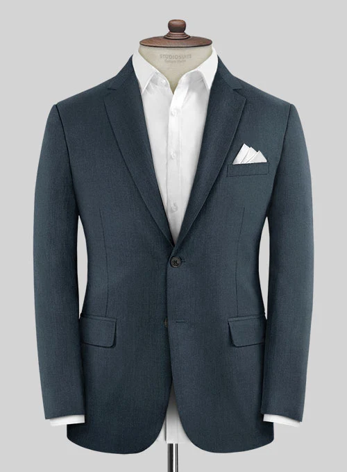 Reda Ebony Blue Wool Suit - Image 2