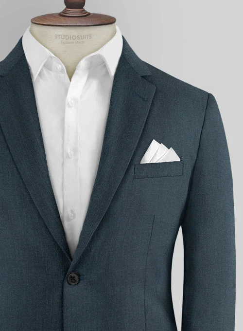 Reda Ebony Blue Wool Suit - Image 3