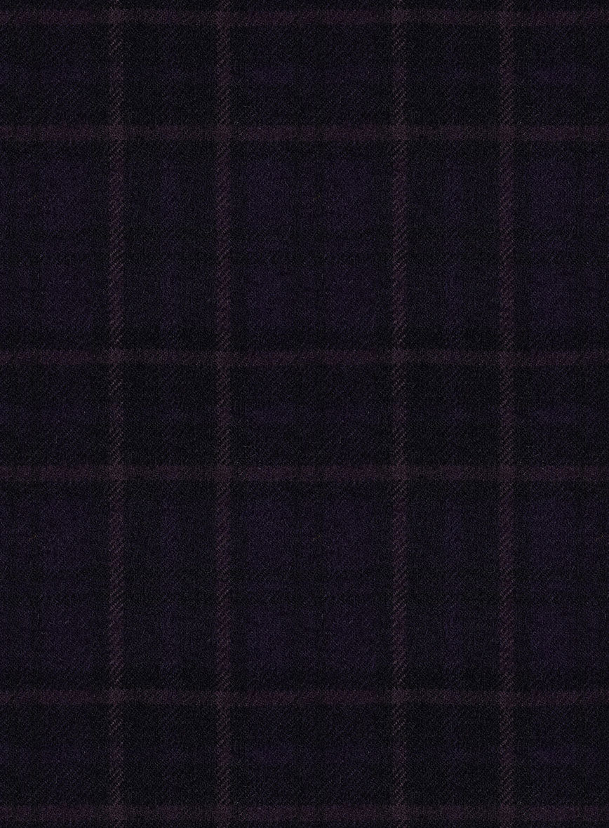 Reda Eralto Purple Checks Wool Jacket - Image 2