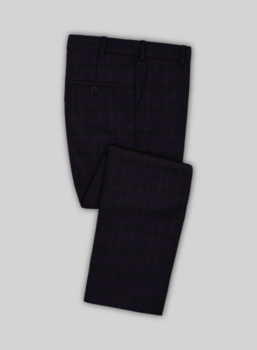 Reda Eralto Purple Checks Wool Suit - Image 5