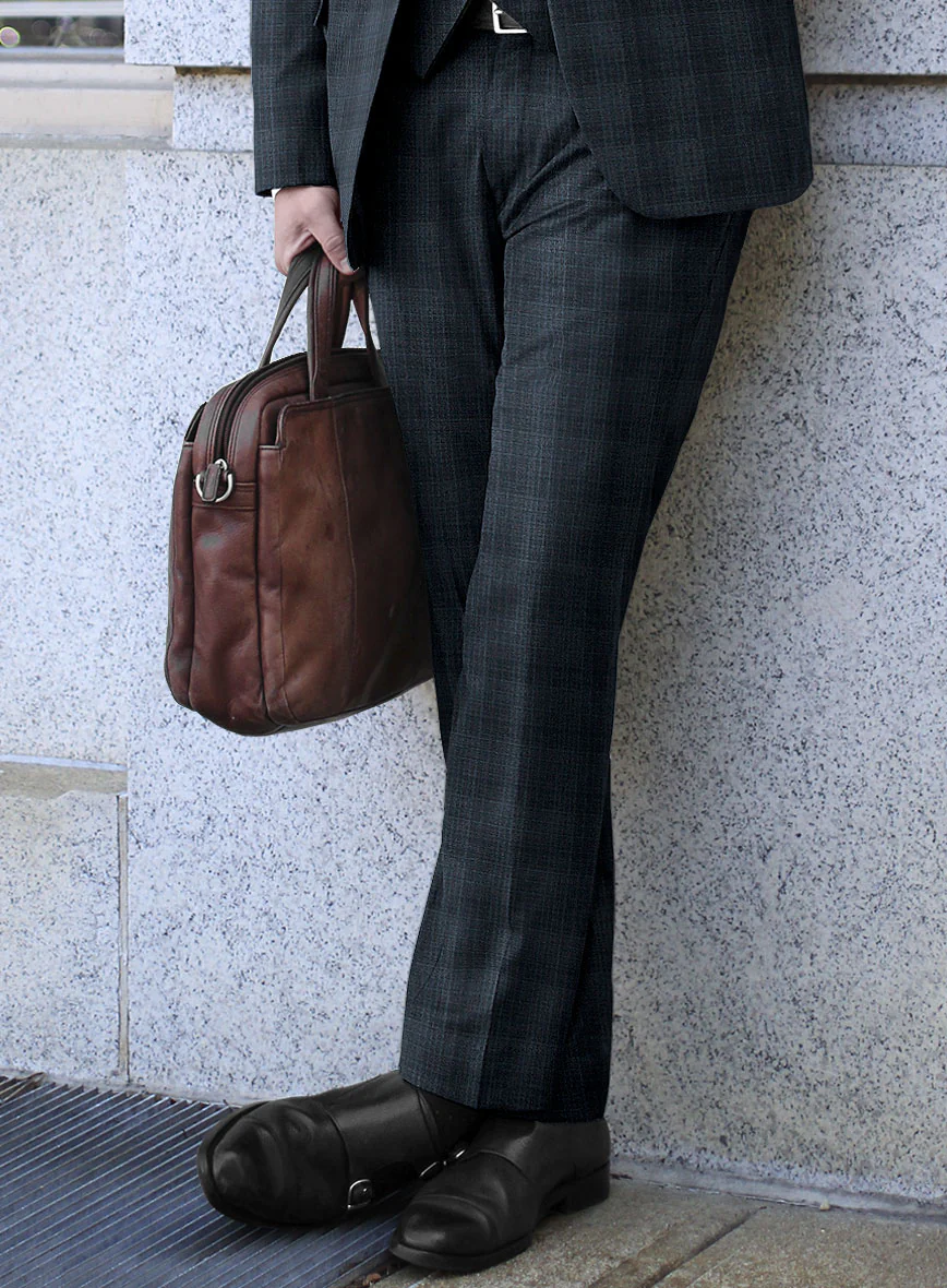 Reda Faruco Blue Checks Wool Suit - Image 4
