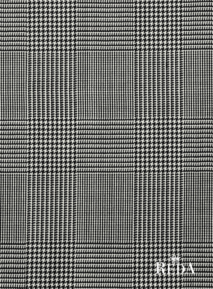 Reda Fivaro Black Checks Wool Suit - Image 8