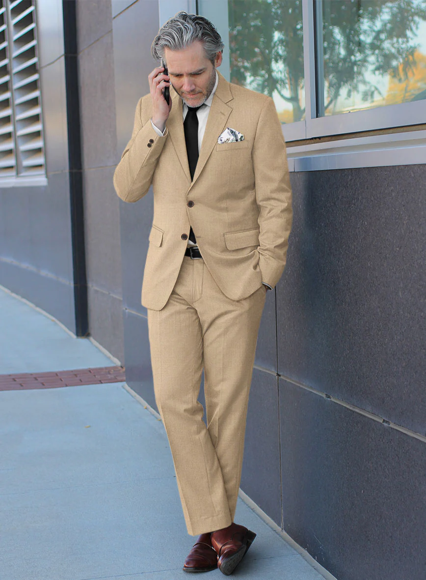 Reda Flexo Dark Beige Suit - Image 2
