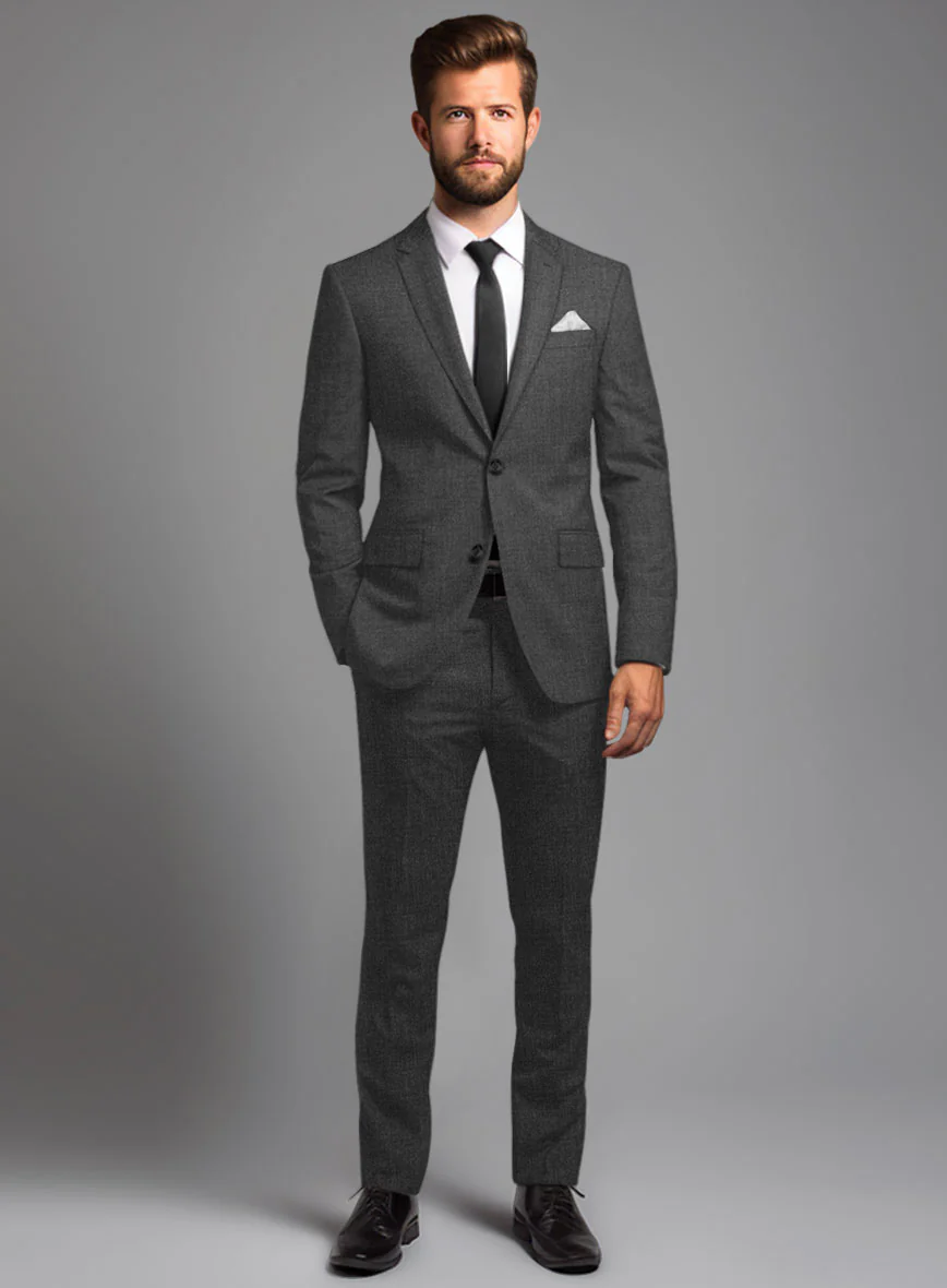 Reda Flexo Dark Gray Wool Suit - Image 2