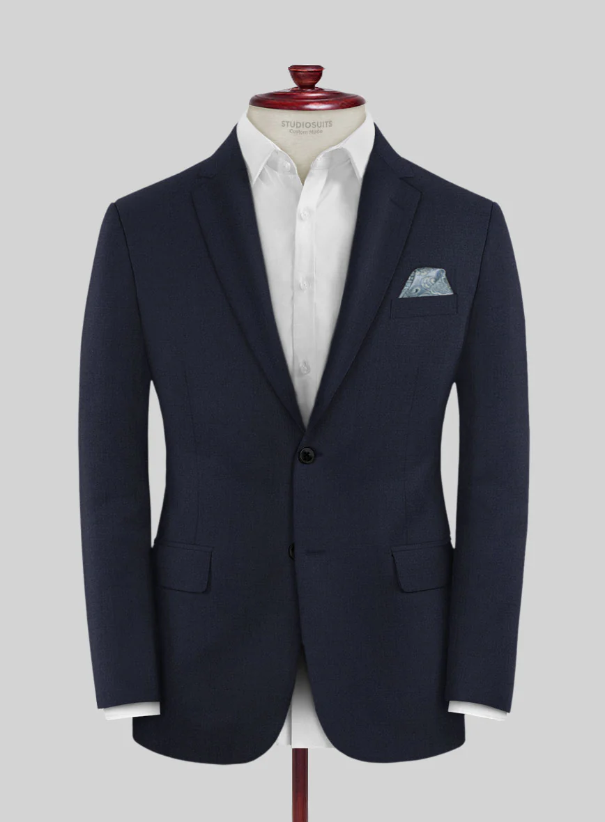 Reda Flexo Dark Midnight Blue Wool Jacket