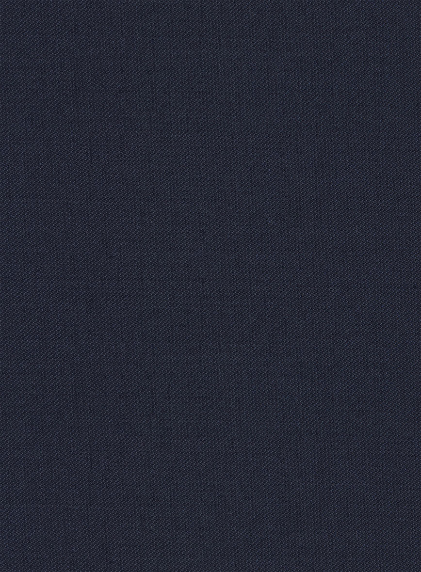 Reda Flexo Dark Midnight Blue Wool Pants - Image 3