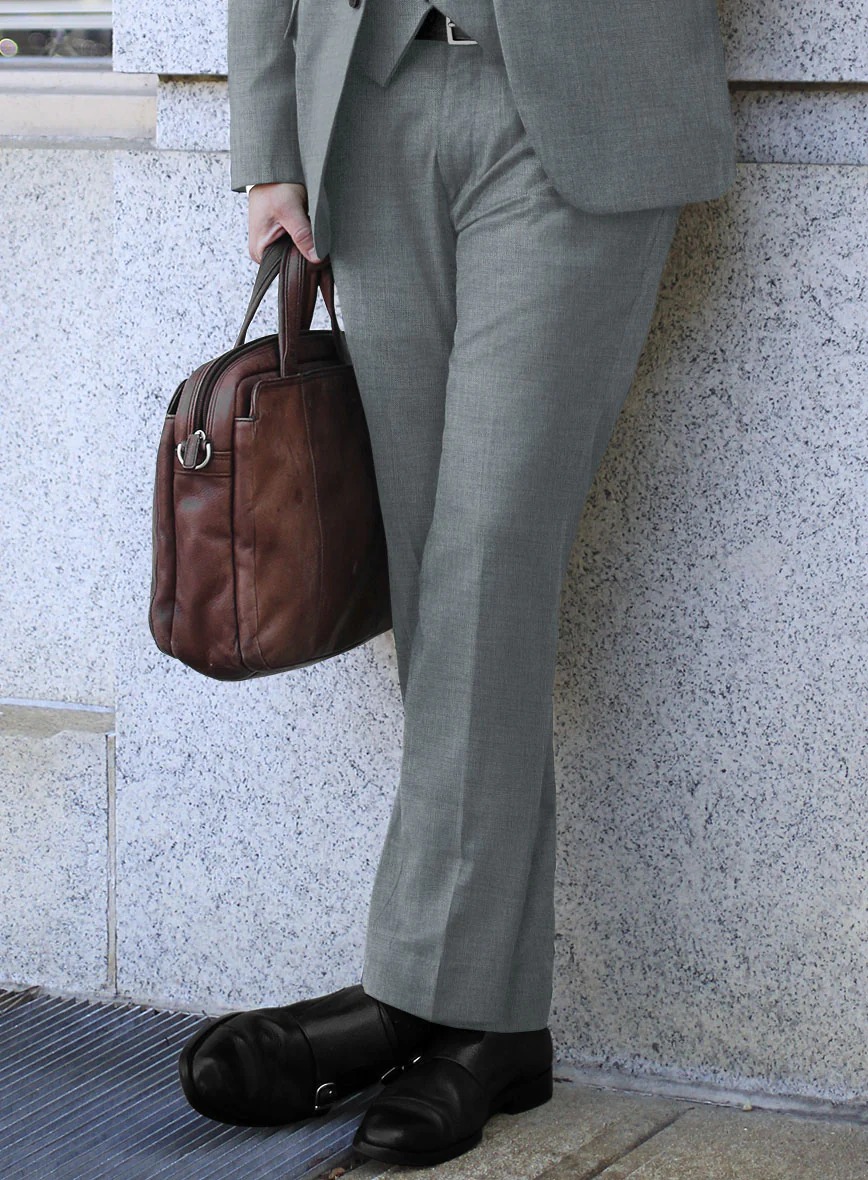 Reda Flexo Gray Blue Wool Suit - Image 4