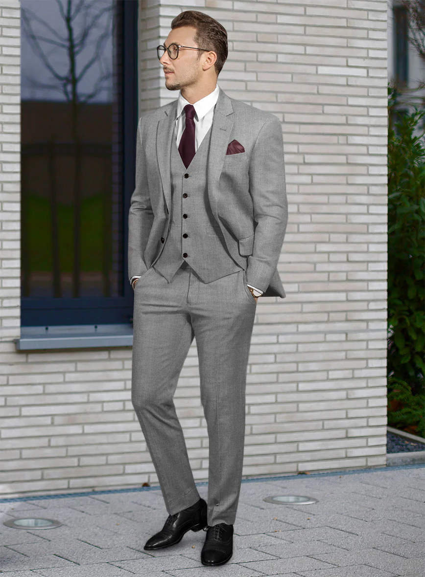 Reda Flexo Gray Wool Suit - Image 2