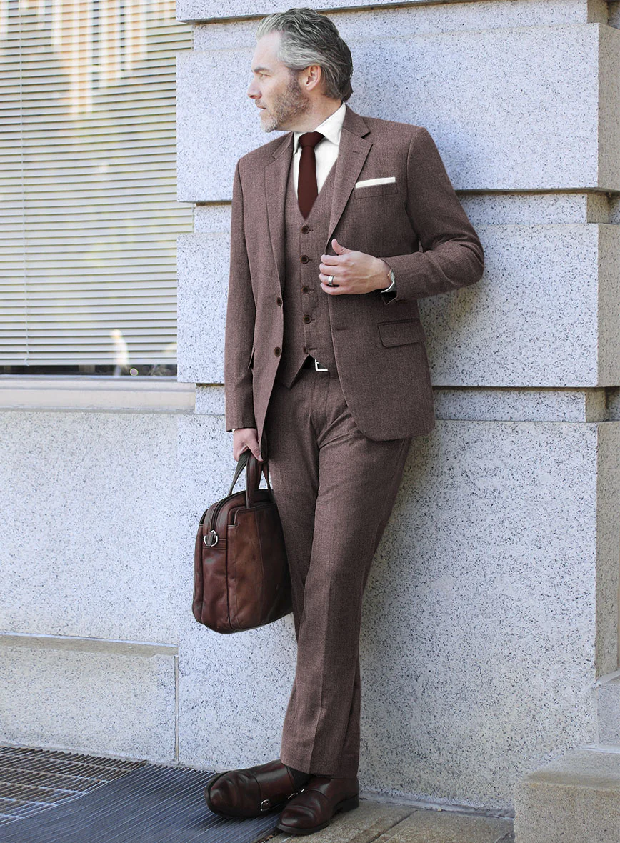 Reda Flexo Mauve Wool Suit - Image 2