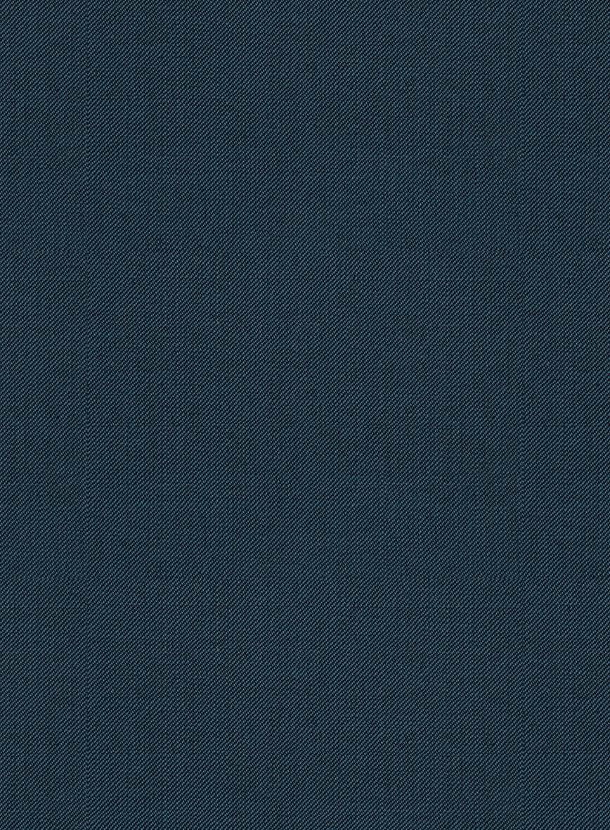 Reda Flexo Teal Blue Wool Jacket - Image 2